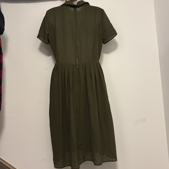 Re Named Olive sheer Midi  Dress Sz M - Picture 10 of 15